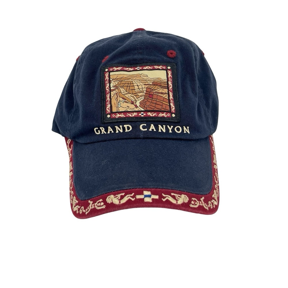 Grand Canyon National Park Hat West Coast Novelty Navy Red Embroidered Cap OSFA